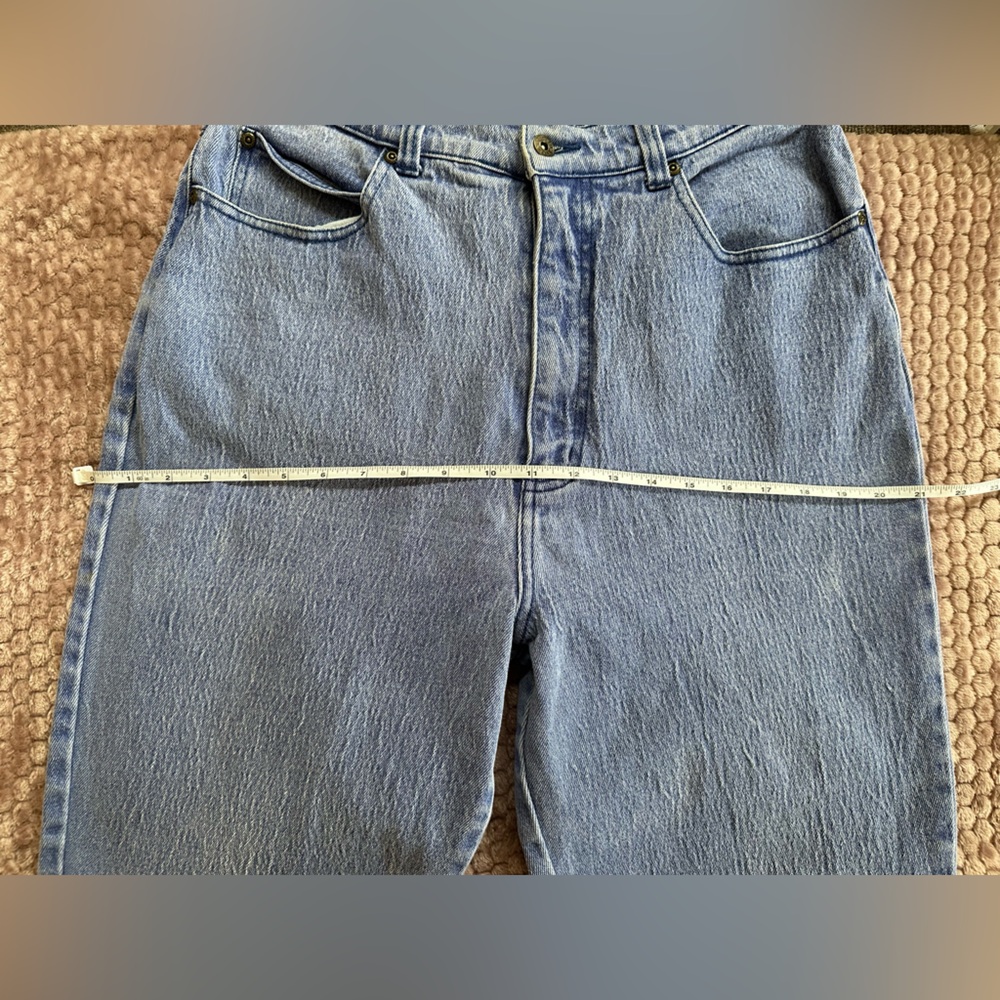 90s LA Blues High Waisted Stone Wash Mom Jeans Women’s Size 16 Tapered Leg - Picture 8 of 10